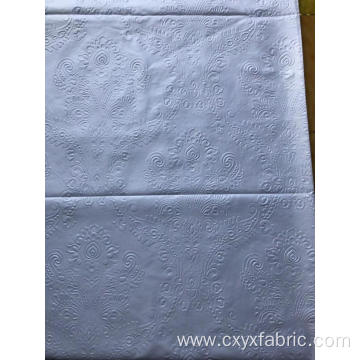 Polyester white 3d emboss microfiber fabric